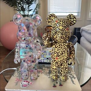 Holographic and Leopard Bearbrick Figures